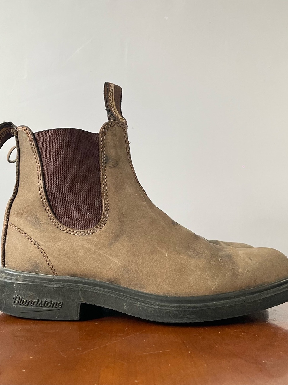 Blundstone Brown Leather Pull On Chelsea Boots | AU 5